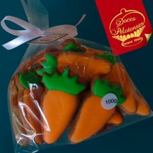 Biscoitos de Mel Formato de Cenoura